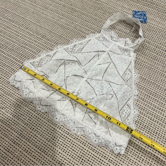 Free People White Lace Halter Bralette Bra - Picture 7 of 7